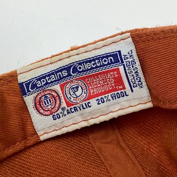 Captains Collection Texas Longhorns Hat Cap Adjustable Orange Acrylic Wool - Picture 6 of 7